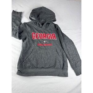 Gen2 Georgia Bulldogs Hoodie Youth Small 8 Gray Good NCAA Fleece Sweatshirt